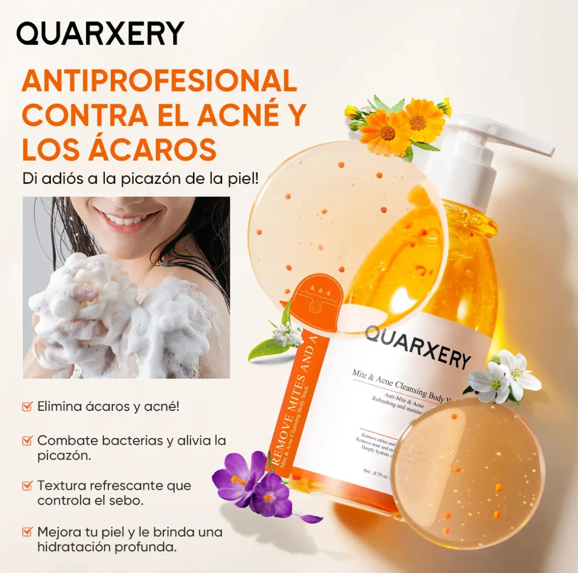 gel para el acne quarxery