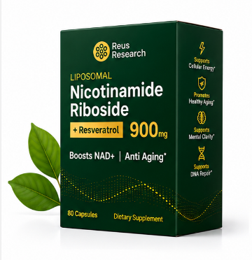 NAD+ Resveratrol Reus Research 900 mg | 80 Cápsulas
