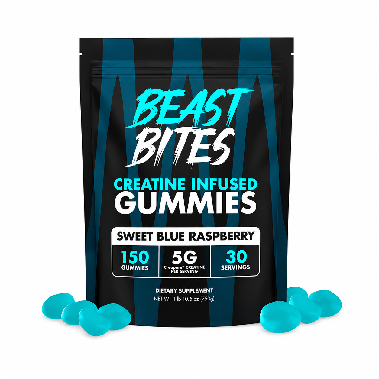 Creatina en Gomitas Beast Bites | 150 Gomitas | 5 g por Porción