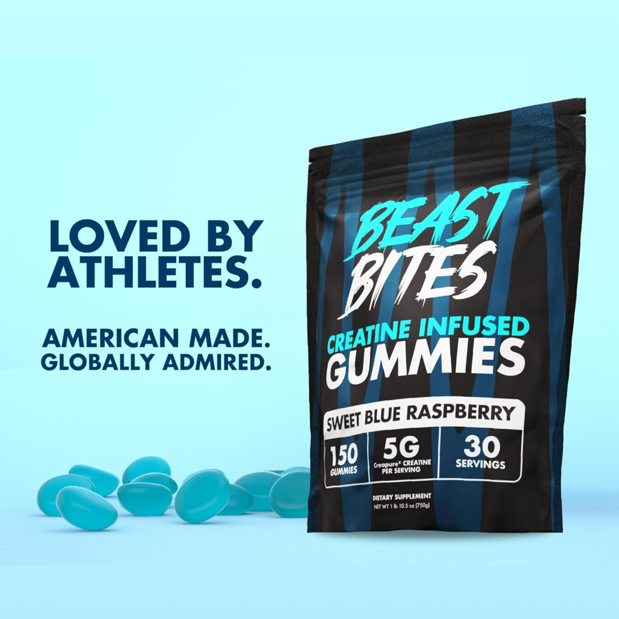Creatina en Gomitas Beast Bites | 150 Gomitas | 5 g por Porción