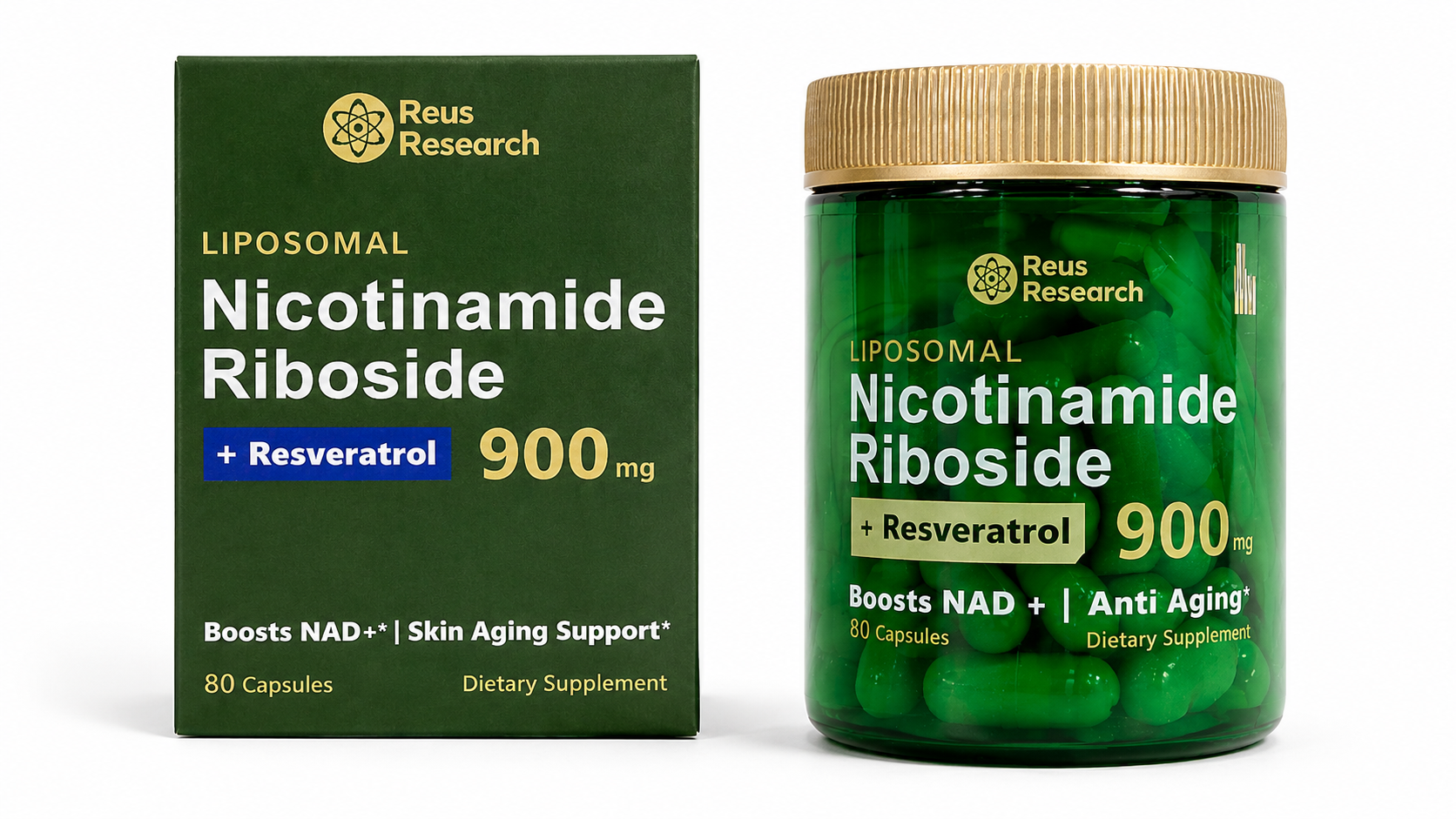 Nad Resveratrol Reus Research 900mg 80c
